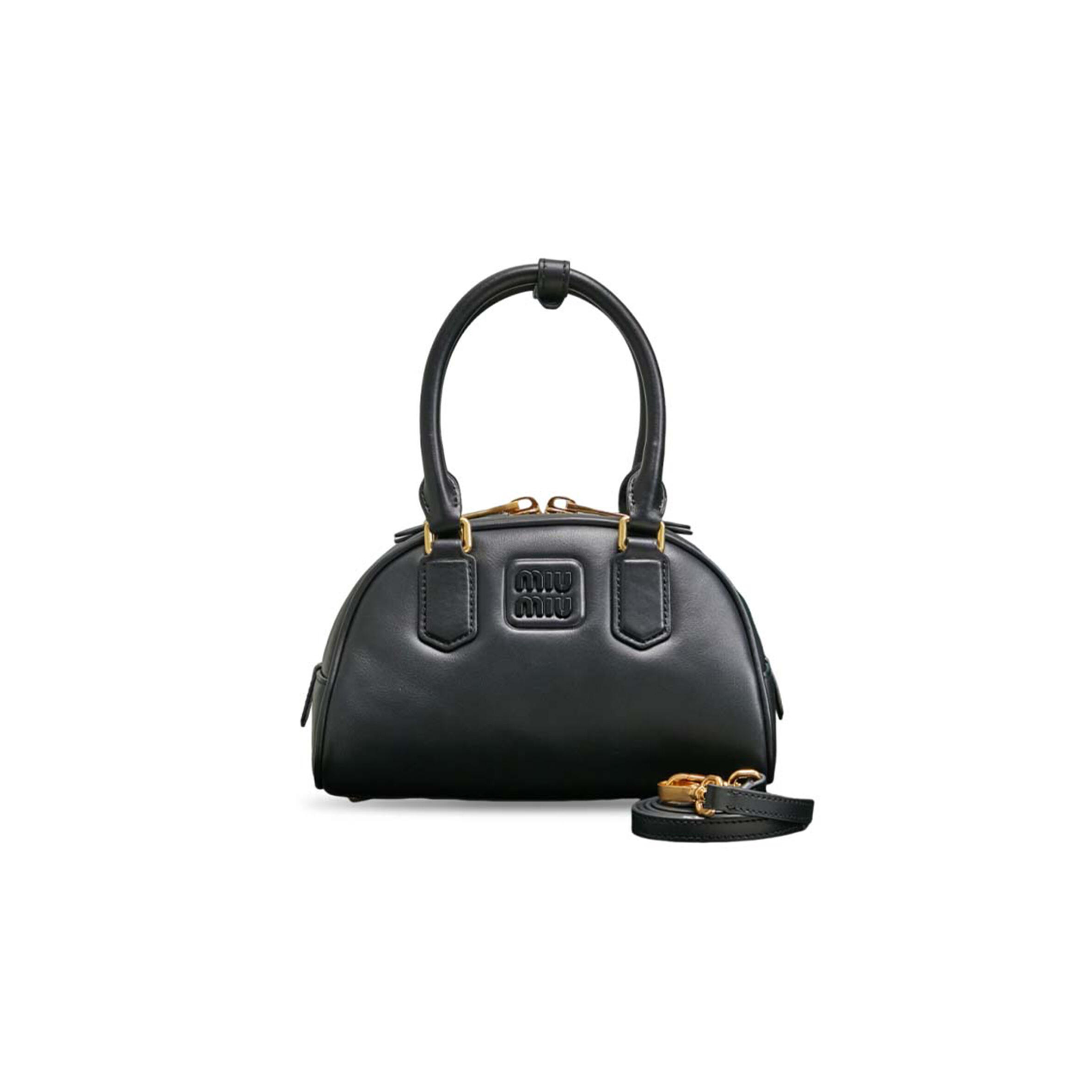MIU MIU ARCADIE LEATHER BAG 5BB191 (22*13*10.5cm)